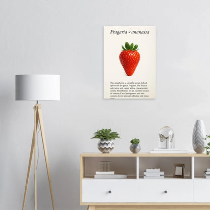 Frukter: Strawberry Botanical Print Poster – Vibrant Fruit Art for Your Home, Available in Multiple Sizes