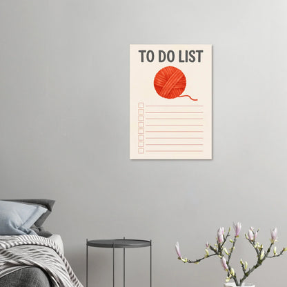 Garnnystan Att Göra-Lista Poster – Livlig Väggkonst för Hantverksälskare