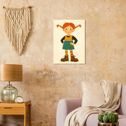 Pippi Långstrump Klassisk Poster – Livfull Konst för Barnrummet