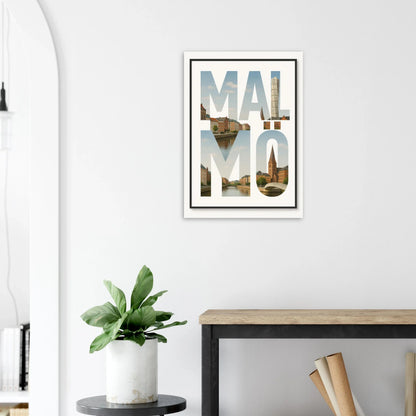 Malmö Cityscape Art Poster - Iconic Landmarks & Urban Charm Print