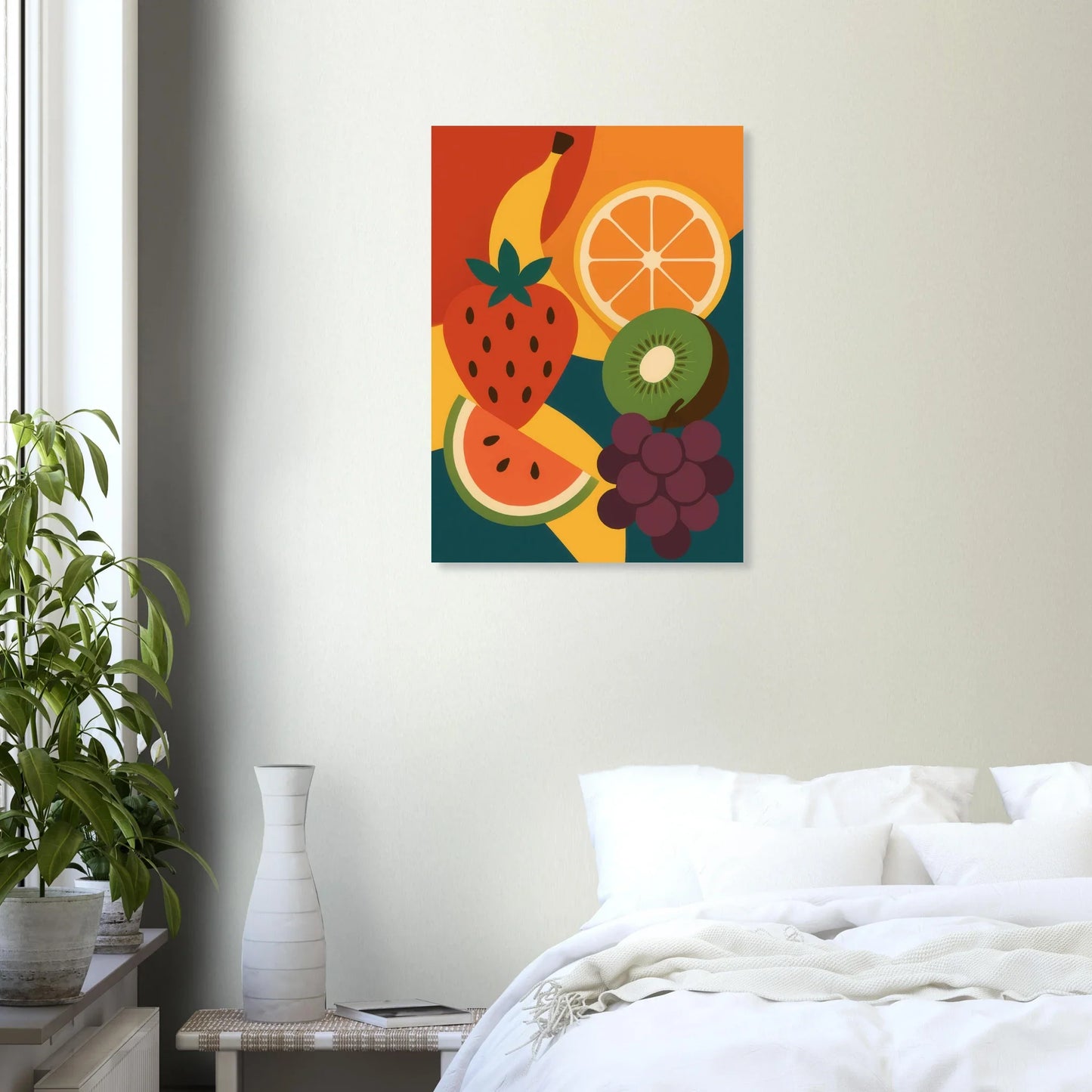 Frukter - Vibrant Abstract Fruit Art Print: Elevate Your Space with a Burst of Color & Modern Charm