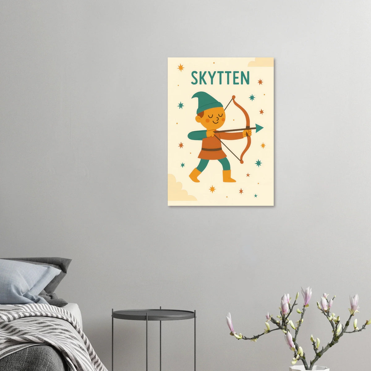 Sagittarius Archer Zodiac Art Print – Whimsical Nursery & Kids Room Decor in Various Sizes