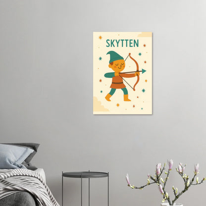 Sagittarius Archer Zodiac Art Print – Whimsical Nursery & Kids Room Decor in Various Sizes