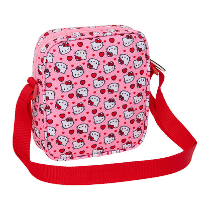 Axelväska Hello Kitty för barn, rosa, justerbart band