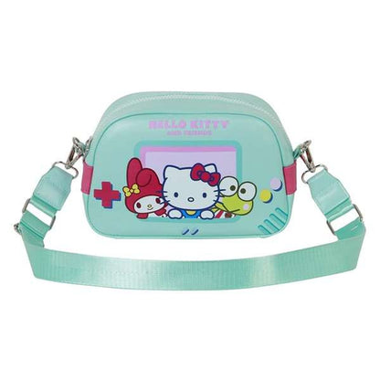 Axelväska Hello Kitty för barn, turkos, dragkedja