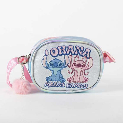 Axelväska Disney Stitch, blå, justerbart axelband