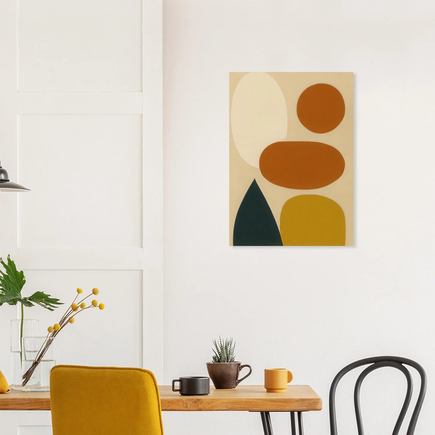 Abstrakt / Minimalistisk Poster i Rustika Jordtoner – Modern Konst för Ditt Hem
