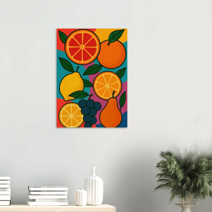 Frukter: Vibrant Pop Art Frukt Poster – Lägg till en färgexplosion i ditt hem