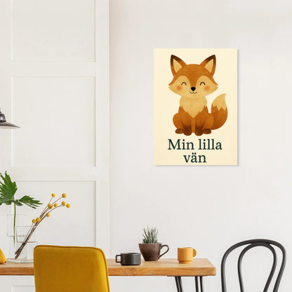 Min Lilla Vän Räv Konsttryck – Charmig Barndekoration i Olika Storlekar