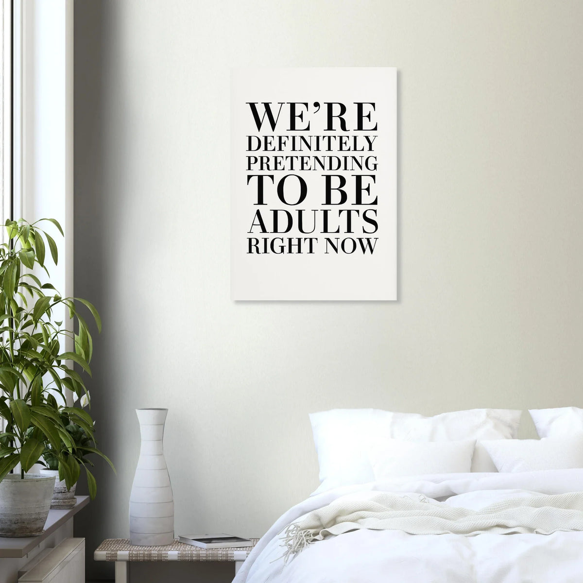 "Pretending to Be Adults" Statement Art Print - Elevate Your Space with Humorous Elegance