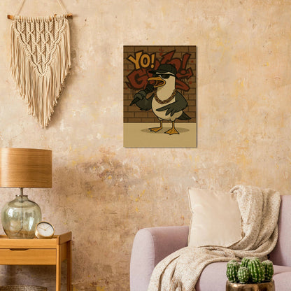 Urban Seagull Rapper Poster - Iconic Street Art Print in Various Sizes