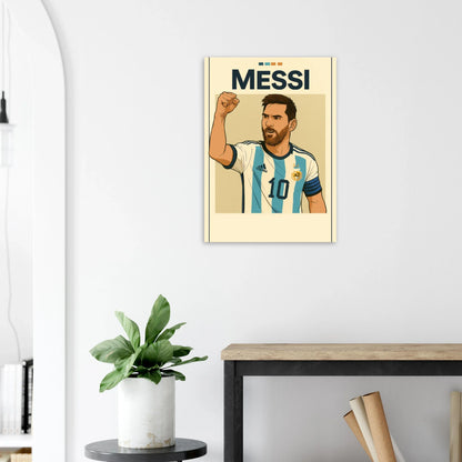 Messi GOAT Football Legend Poster Print – Iconic Fan Art for Your Space