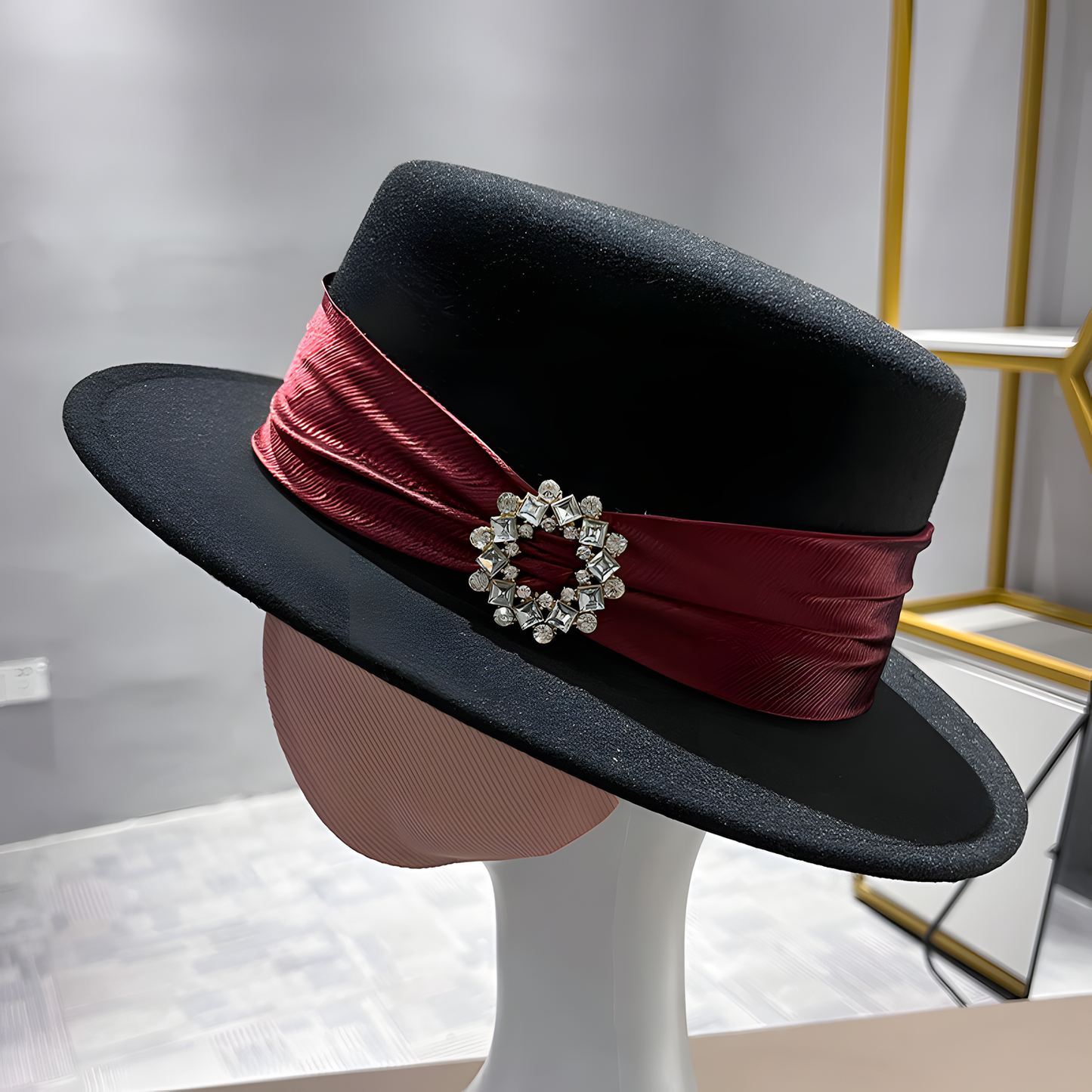 Wool Flat-Top Hat