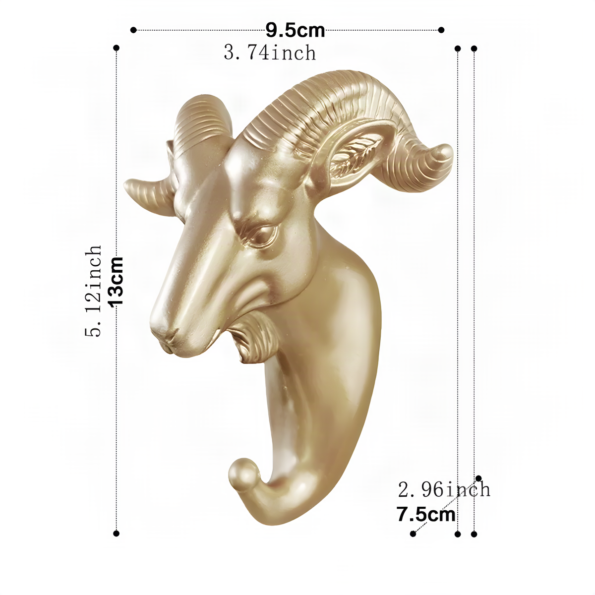 Gold Animal Wall Hooks