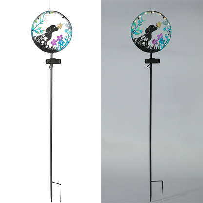 Animal Silhouette Solar Garden Stake