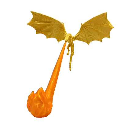 Fire-Breathing Dragon Bookshelf Statue
