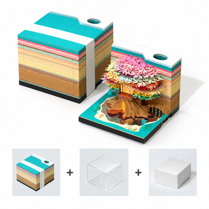 Treehouse Paper Sculpture Memo Pad