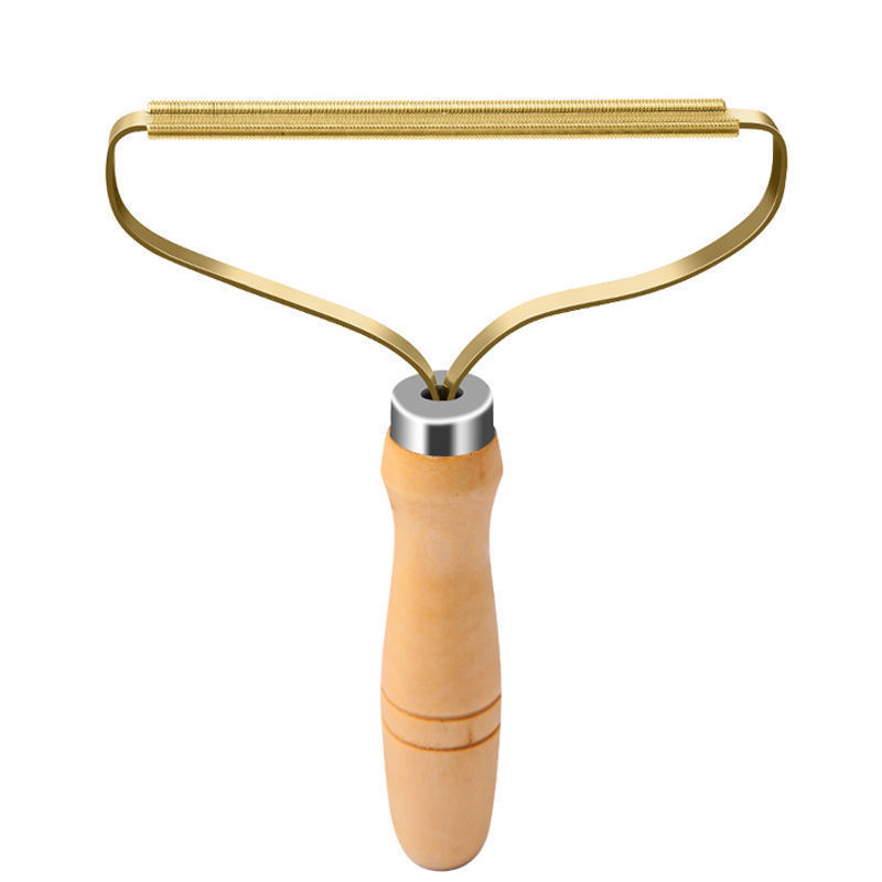 Wooden-Handle Lint Scraper