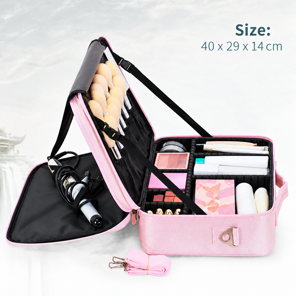 Divided Makeup Travel Case