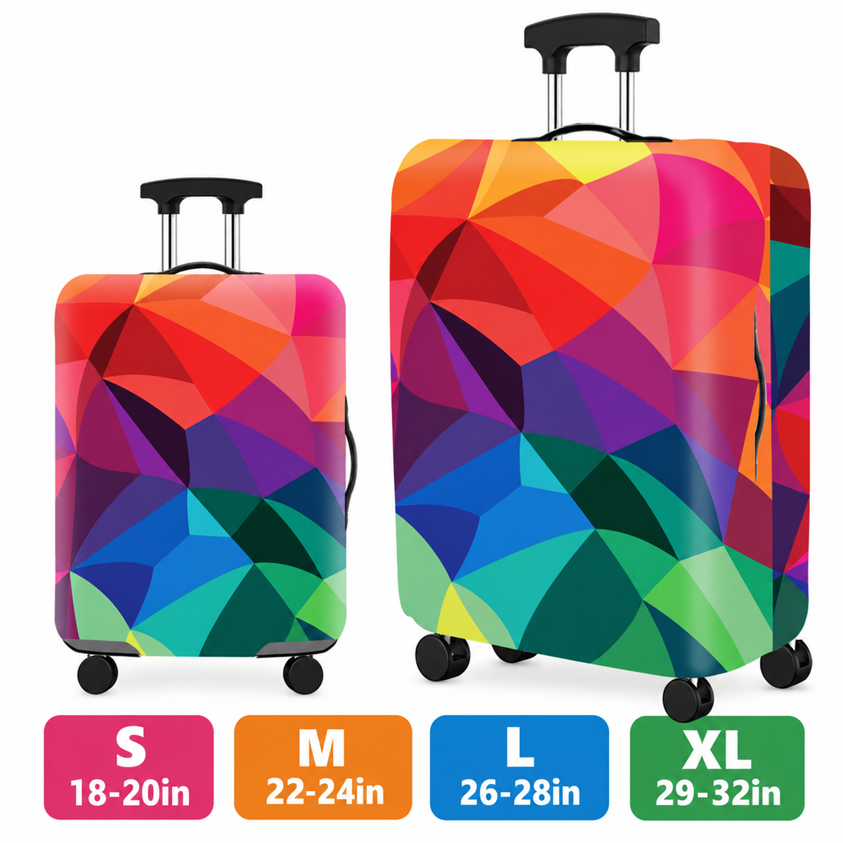 Printed Stretch Suitcase Cover