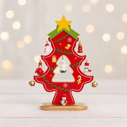 Wooden Tabletop Christmas Tree