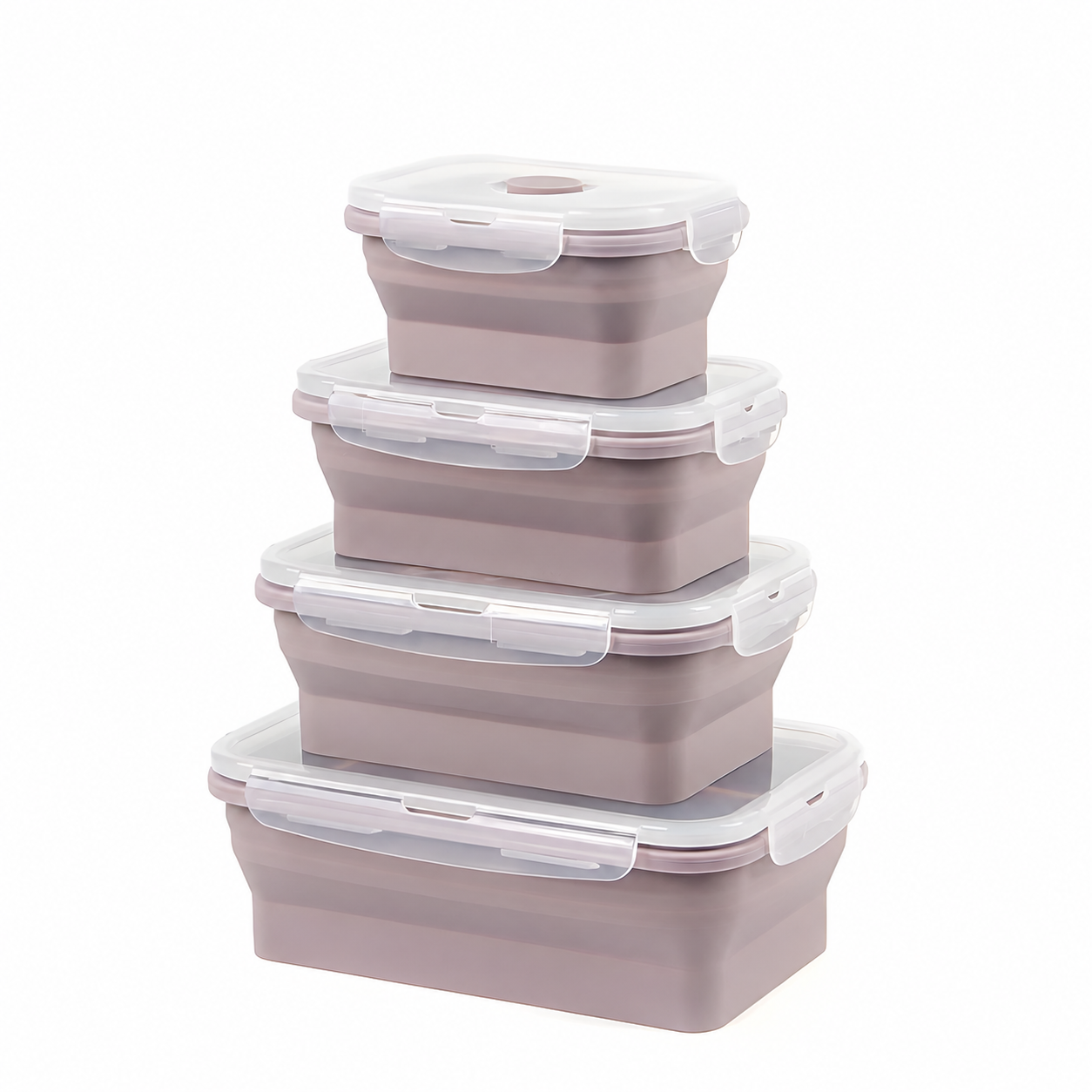 Foldable Silicone Lunch Box Set