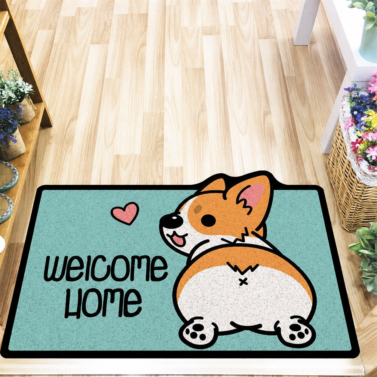 Semicircle Patterned Doormat