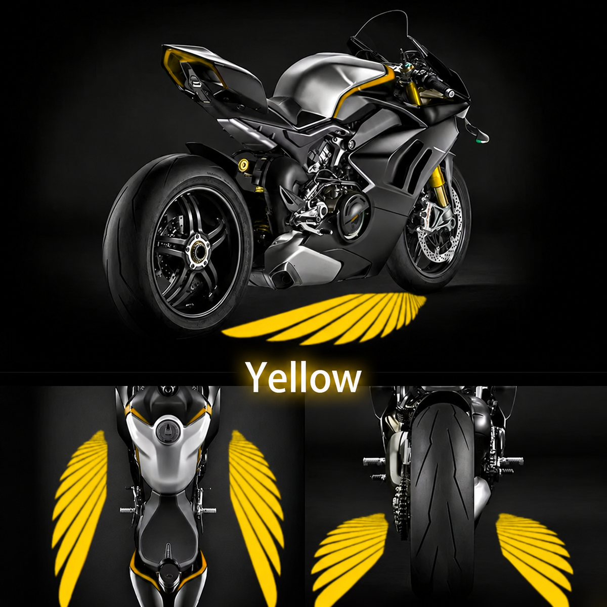 Motorcycle Angel Wing Projector Lights (2-Pack)