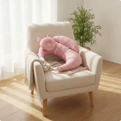 Adjustable Nursing Pillow with Baby Headrest