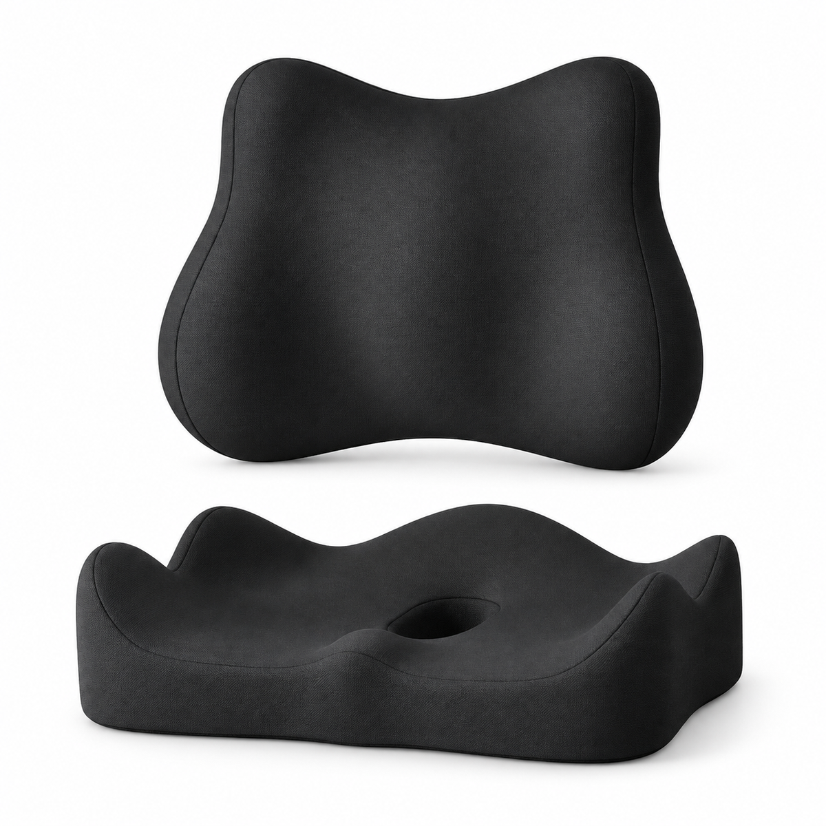 Memory Foam Seat and Back Cushion Set