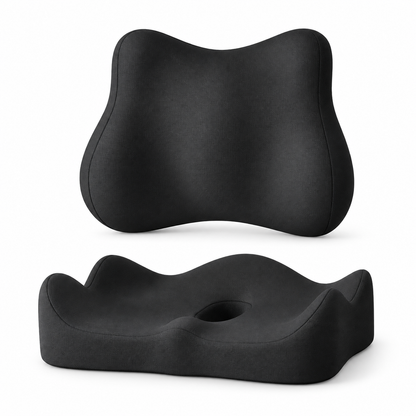 Memory Foam Seat and Back Cushion Set