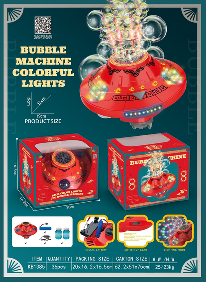 Flying Saucer Bubble Machine