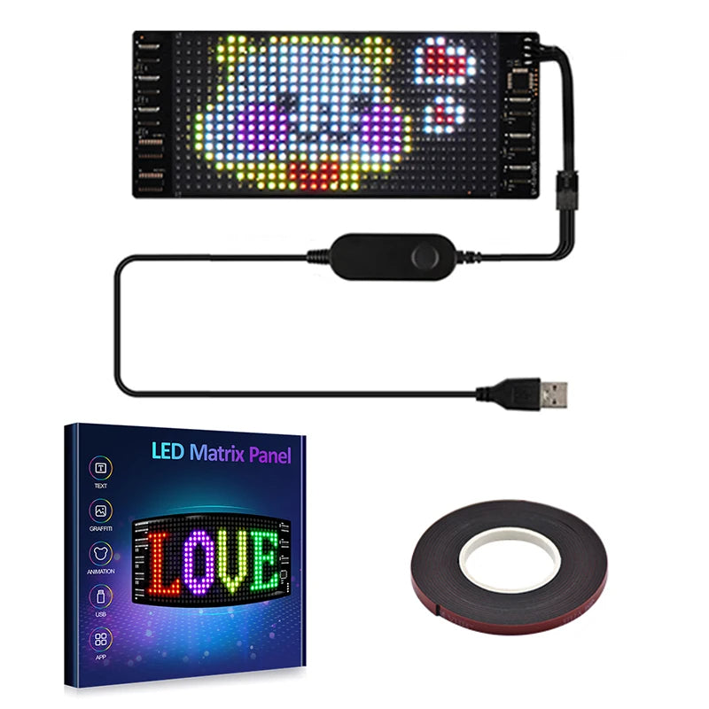 Flexibel LED-panel för bilar