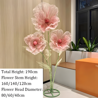 180 cm Poppy Flower Stand