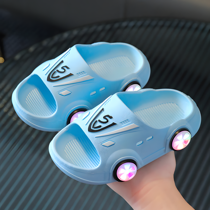 Light-Up Car Slippers for Kids