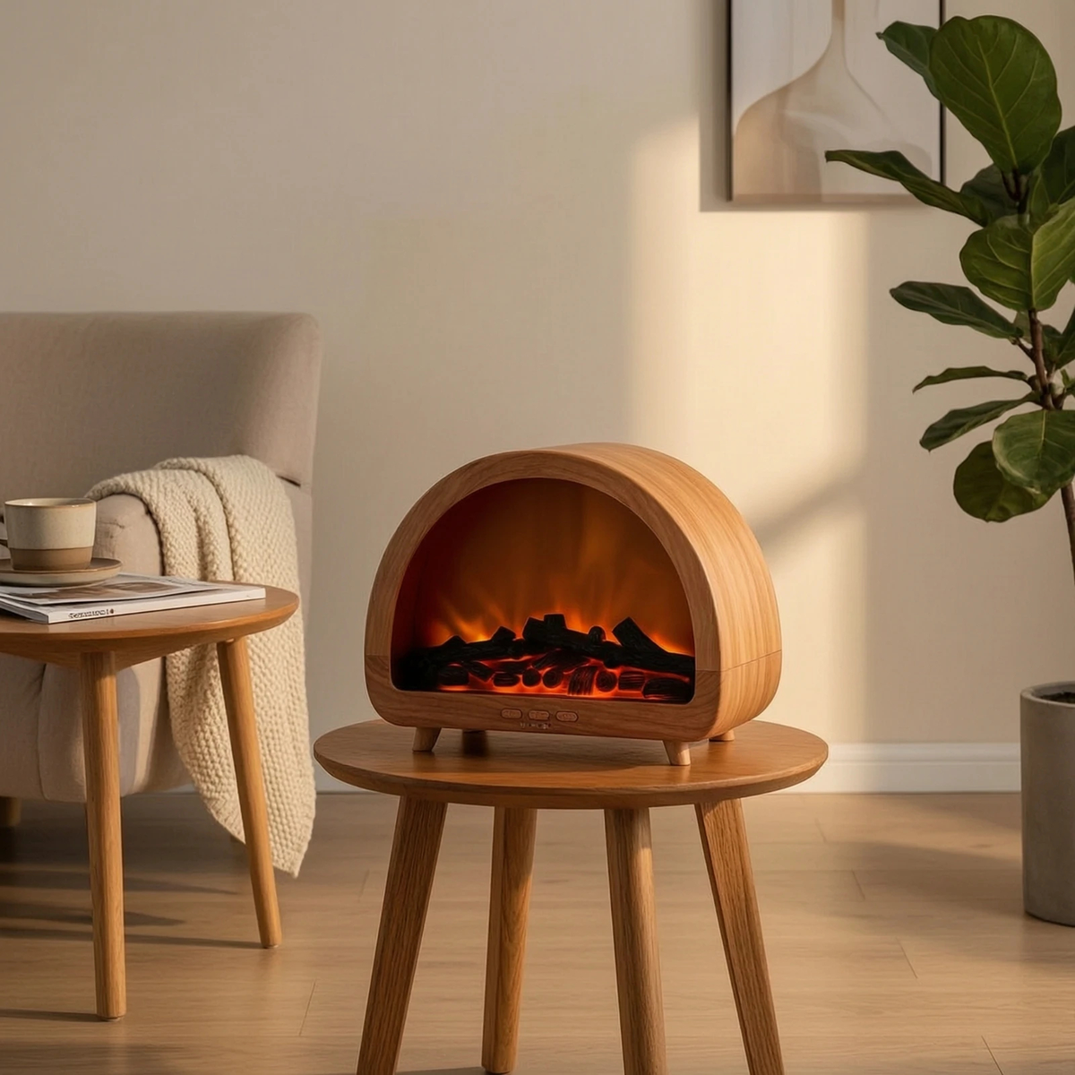 Remote-Control Fireplace Aroma Diffuser