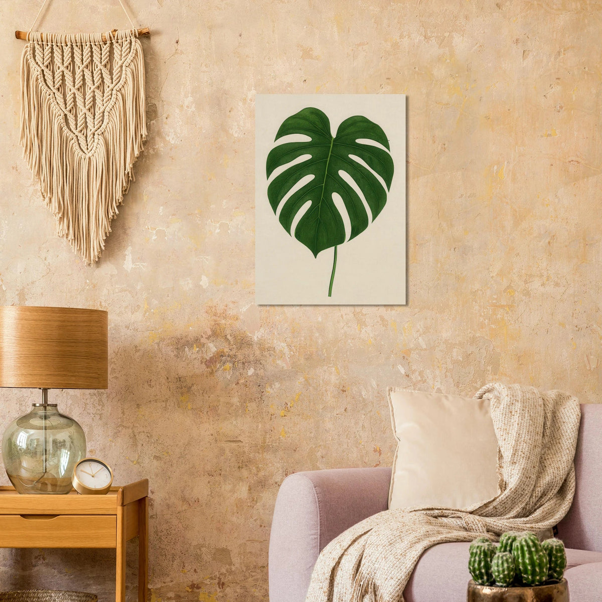 Monstera Elegans: Frukter Botanical Print - Naturens Skönhet för ditt Hem