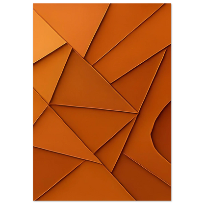 Abstrakt / Minimalistisk Terrakotta Design - Högkvalitativ Poster i Flera Storlekar