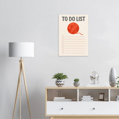 Garnnystan Att Göra-Lista Poster – Livlig Väggkonst för Hantverksälskare