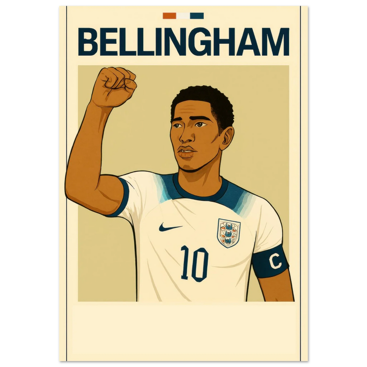Bellingham Football Icon Poster - Premium Half-Gloss Art Print