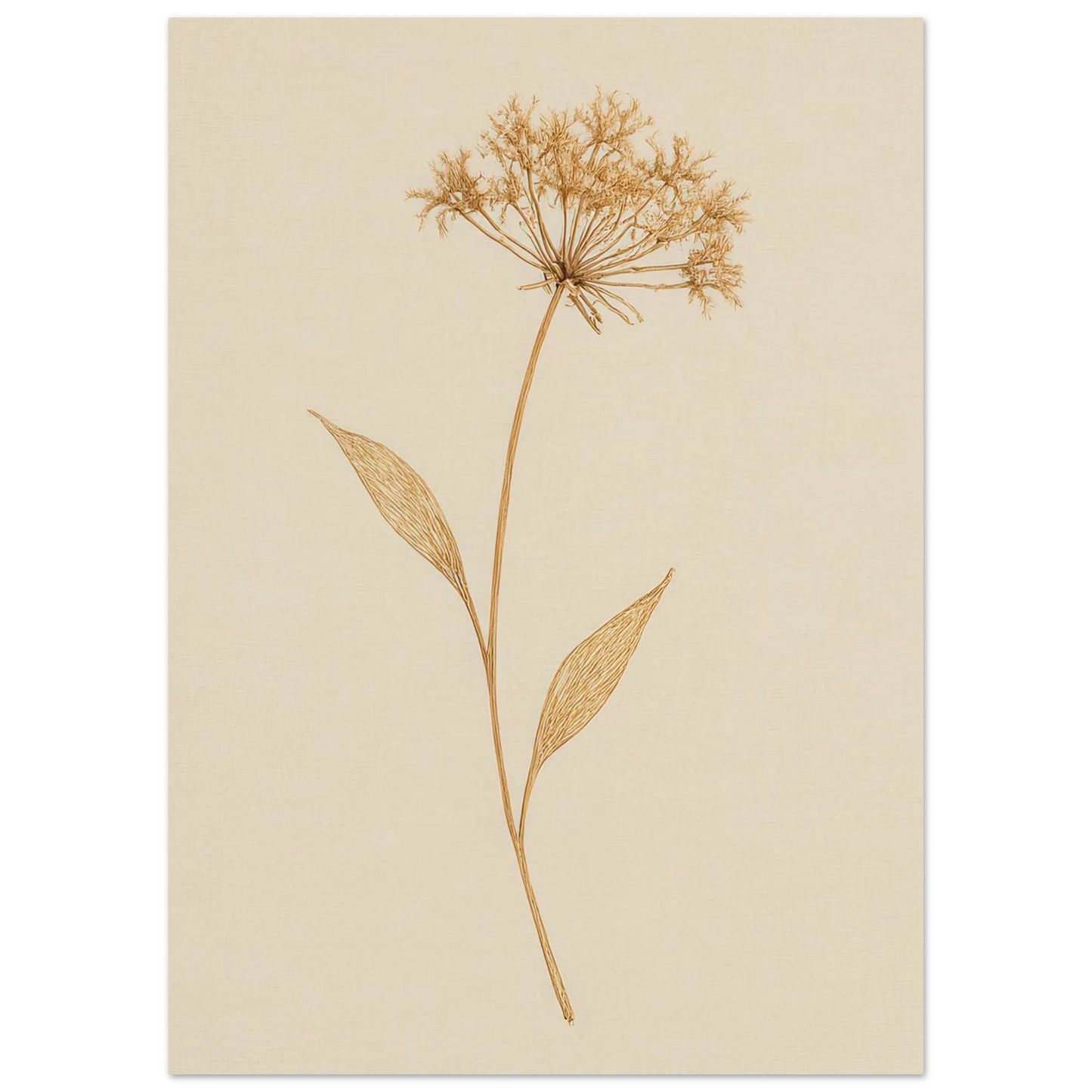 Frukter – Elegant Botanical Line Art Print on Premium Semi-Gloss Paper