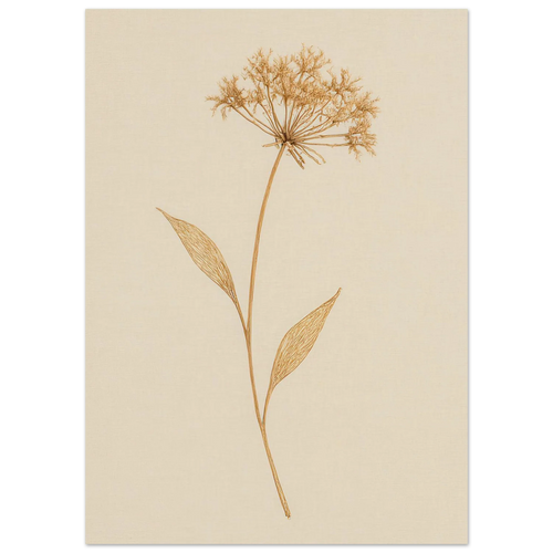 Frukter – Elegant Botanical Line Art Print on Premium Semi-Gloss Paper