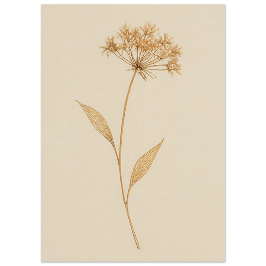 Frukter – Elegant Botanical Line Art Print on Premium Semi-Gloss Paper