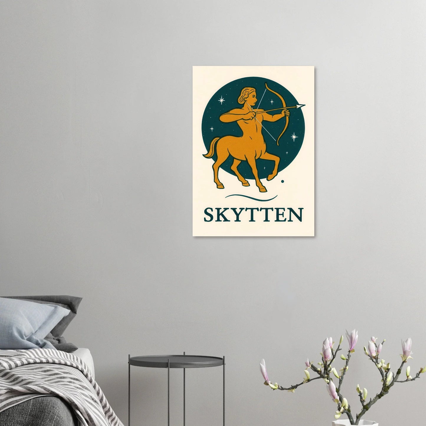 Skytten - Mystisk Stjärntecken Poster – Konstellation & Myter i Retro Stil