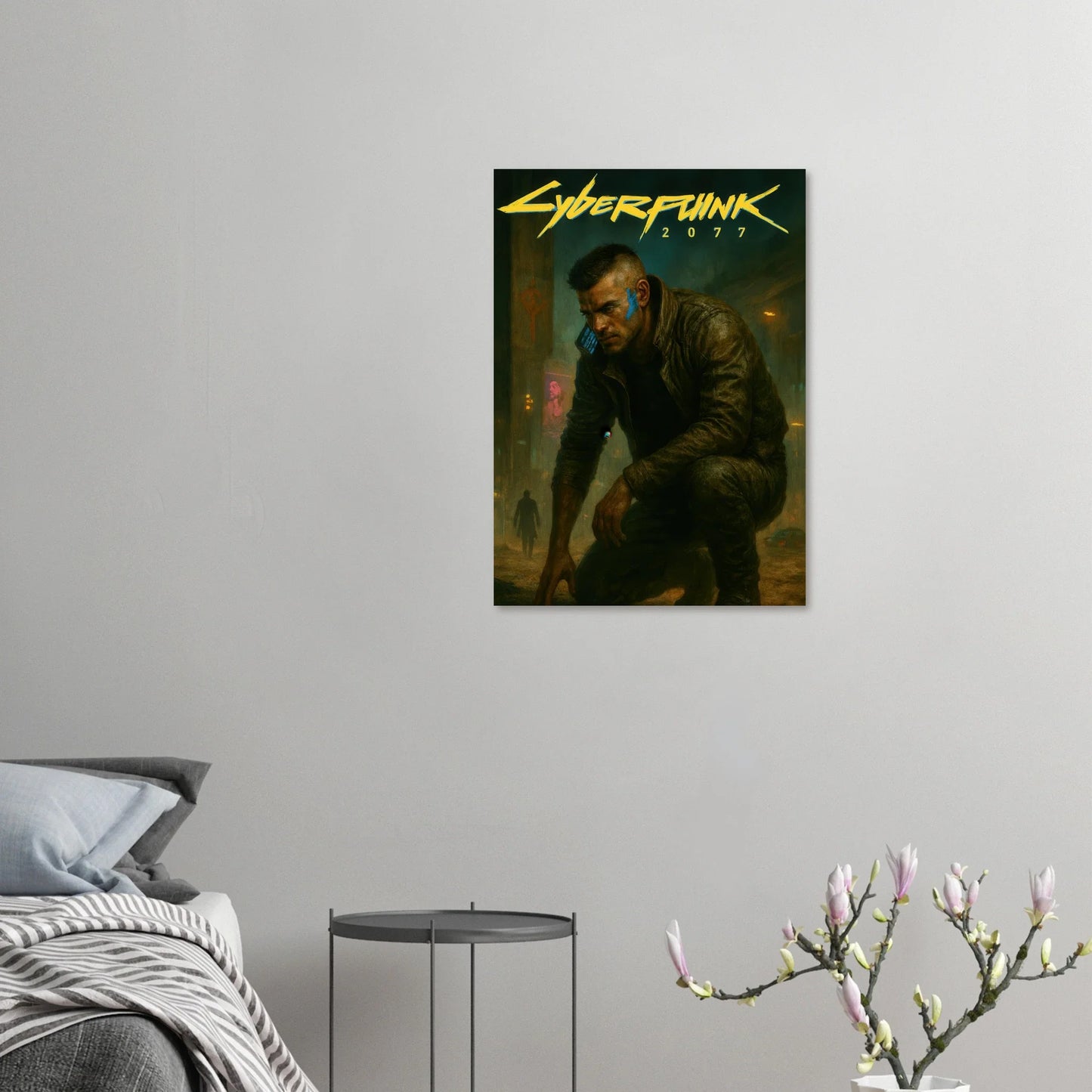 Cyberpunk Poster - Övergiven Stad Art Print