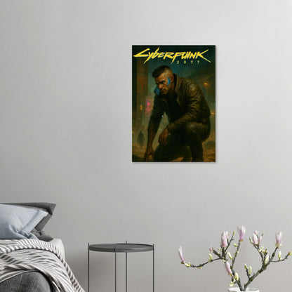 Cyberpunk Poster - Övergiven Stad Art Print