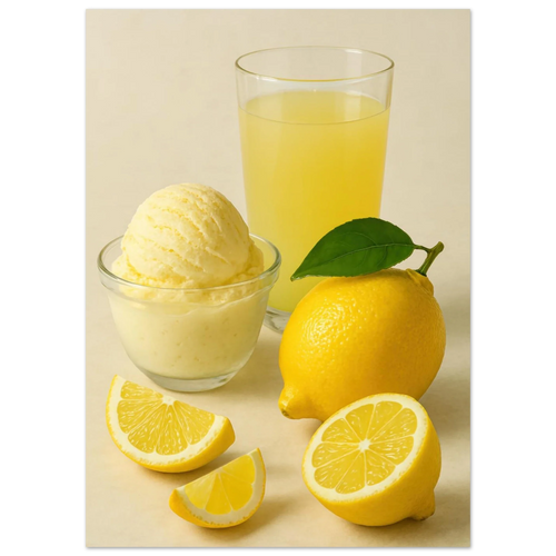 Fresh Lemonade & Ice Creame Poster - Choose Your Perfect Size