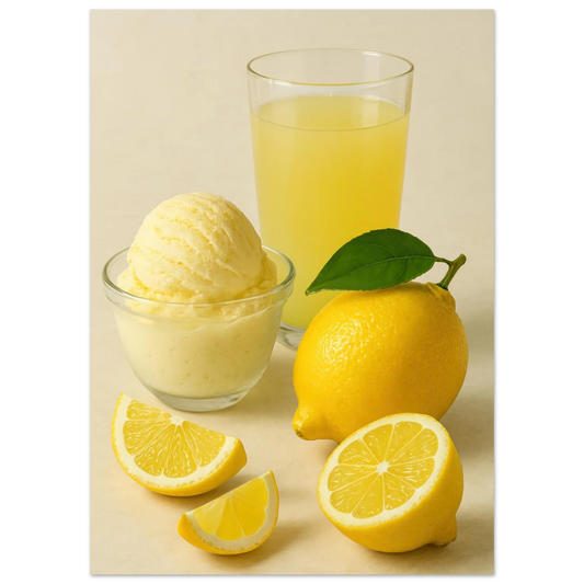 Fresh Lemonade & Ice Creame Poster - Choose Your Perfect Size