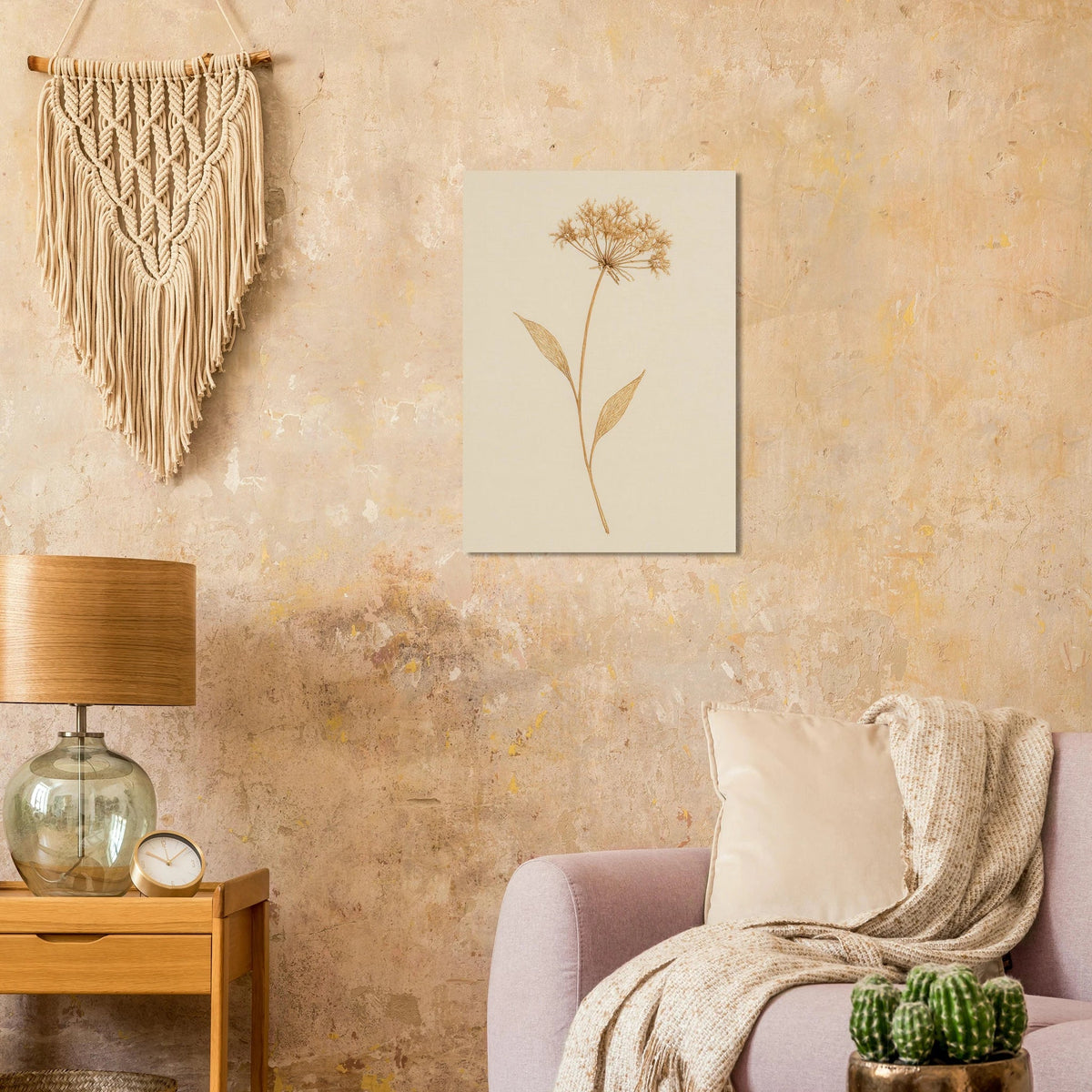 Frukter – Elegant Botanical Line Art Print on Premium Semi-Gloss Paper