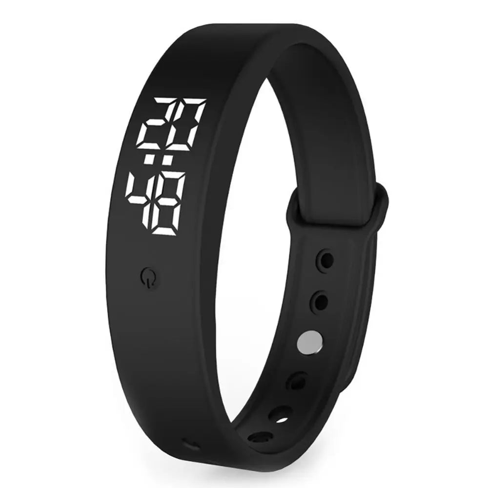 Smartband med LED-display – digital klocka med vibrationsalarm